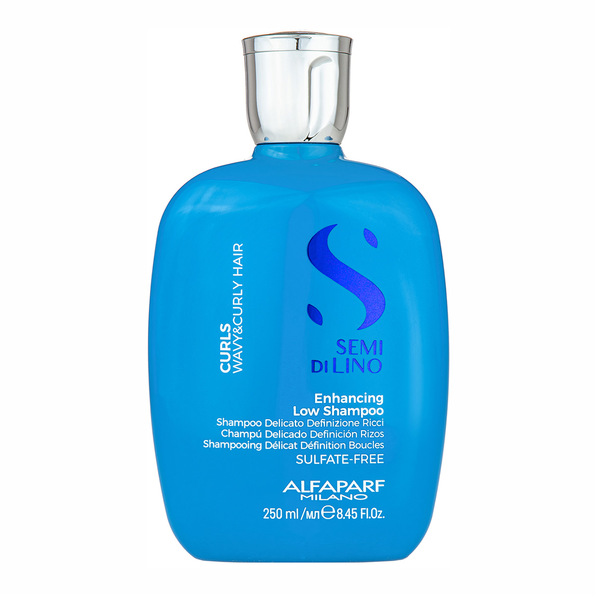 Alfaparf Semi di Lino Curls Sulfate-free Enhancing Low Shampoo 250ml for Wavy & Curly Hair