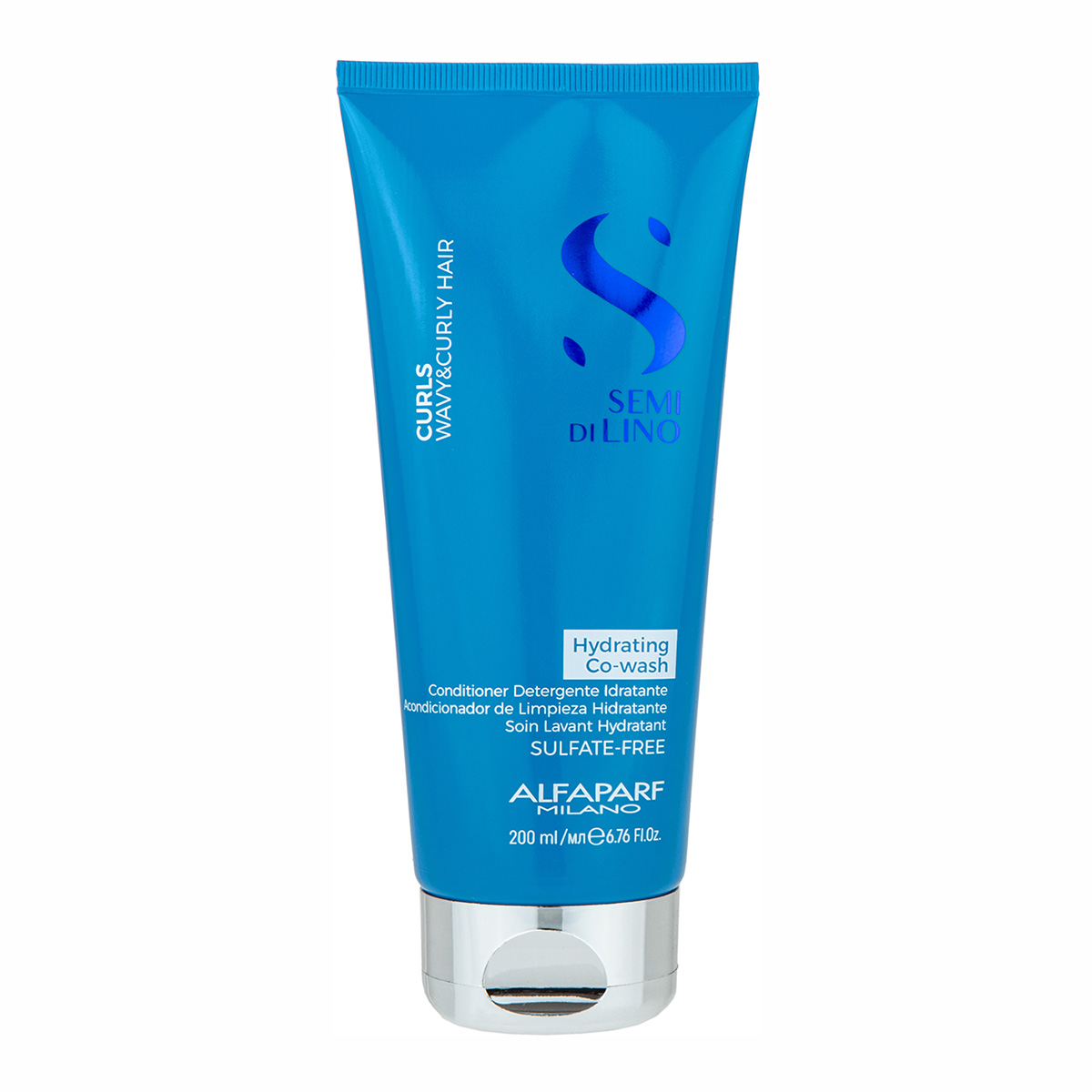 Alfaparf Semi di Lino Curls Sulfate-free Hydrating Co-wash 200ml for Wavy & Curly Hair