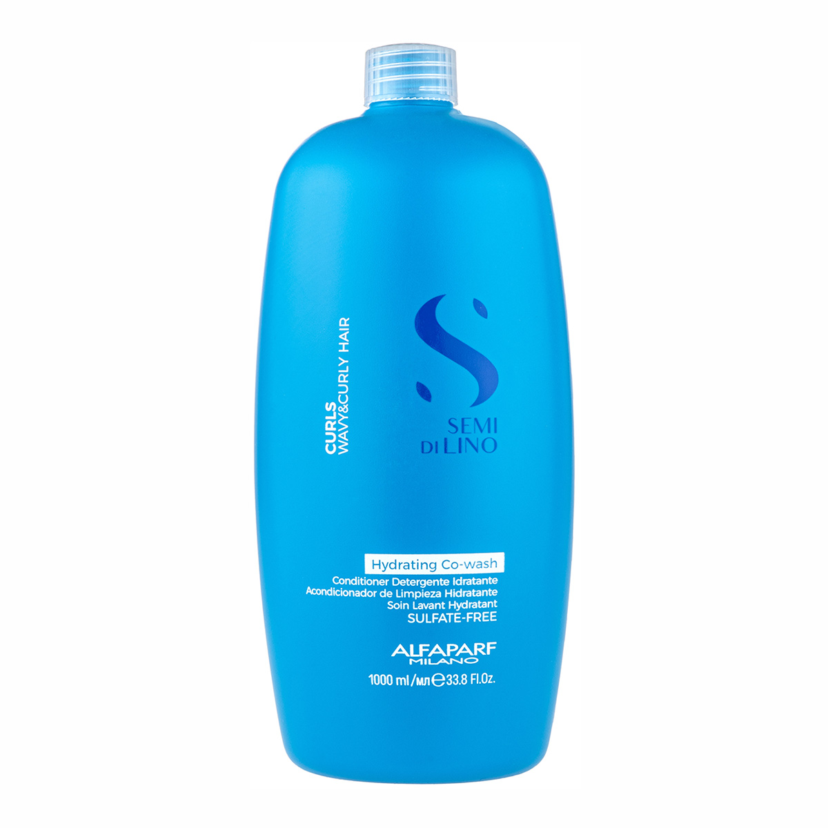 Alfaparf Semi di Lino Curls Sulfate-free Hydrating Co-wash 1000ml for Wavy & Curly Hair