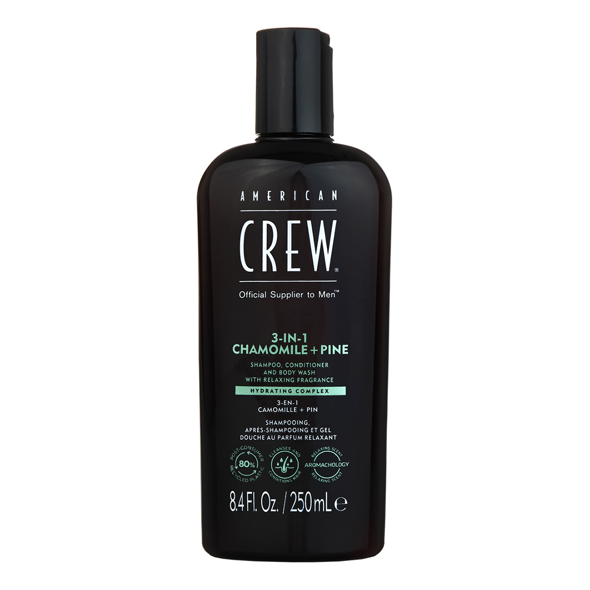 American Crew 3 in 1 Camomile + Pine Shampoo, Conditioner And Body Wash 250ml
