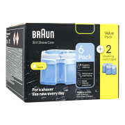 Braun Clean and Renew Refill Cartridges Pack of 6+2 Free