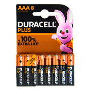 Duracell Plus Power AAA-MN2400 Alkaline Batteries 8 Pack