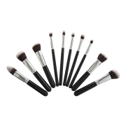 Tools For Beauty Mimo Kabuki Black 10 Piece Make-Up Brush Set