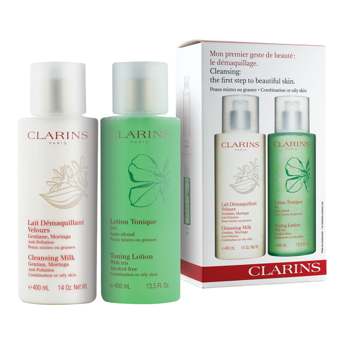 Clarins cleanser and toner hot sale set