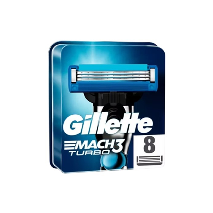 Gillette Mach3 Turbo Razor Blades 8 Pack
