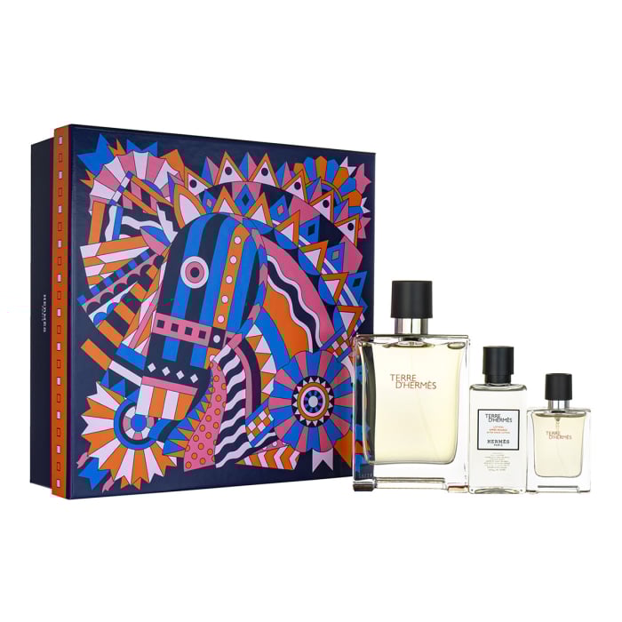 Hermes Terre D Hermes Eau de Toilette 100ml 3 Piece Gift Set