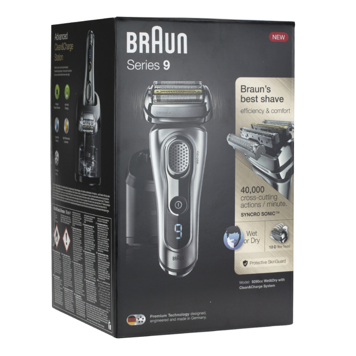 Braun Series 9 Wet & Dry Electric Rechargeable Shaver 9290cc With