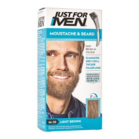 Just For Men Moustache & Beard Brush In Colour Gel Light Brown M25