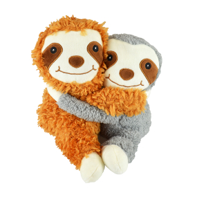 KS Brands Kids Huggies Microwave Water Bottle Sloths Huggies Brown & Grey