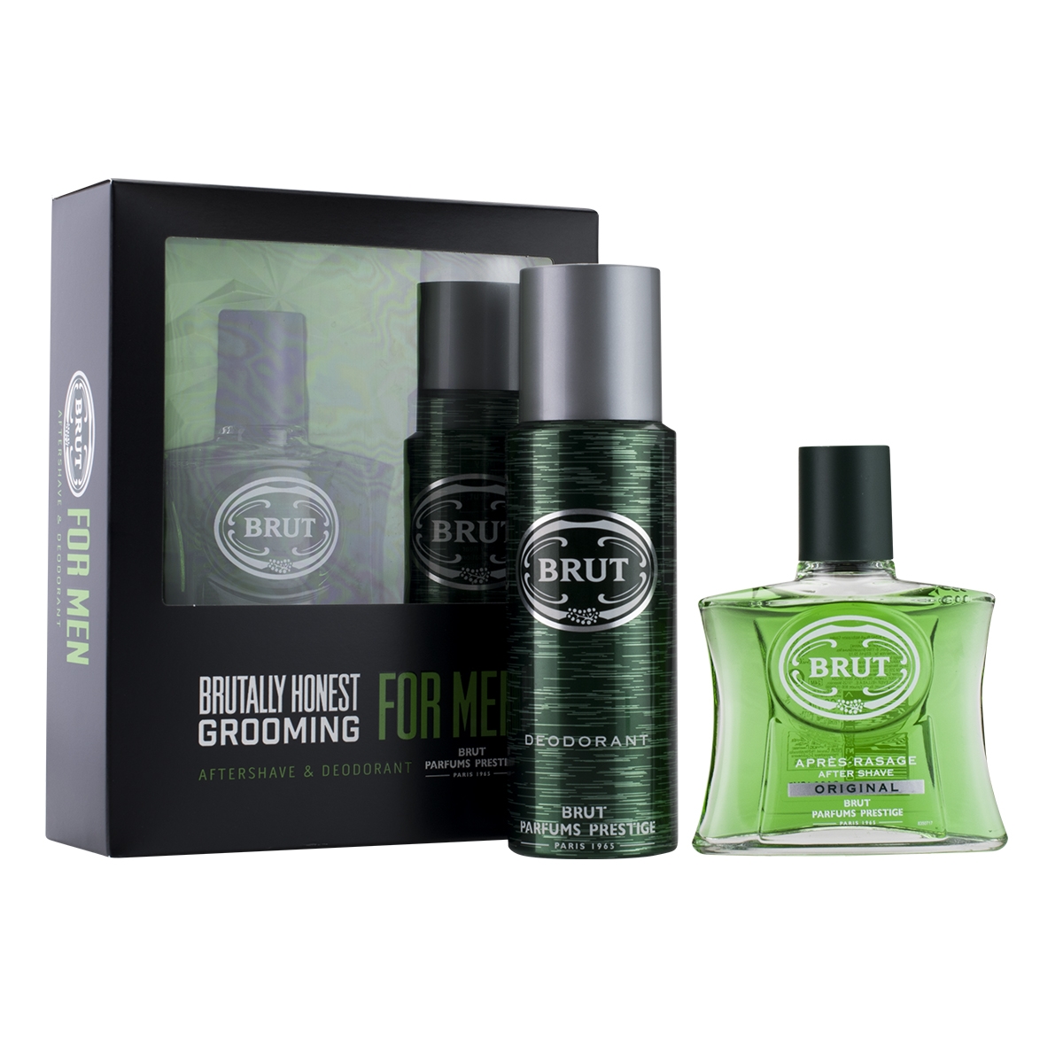 Faberge Brut Original Aftershave 100ml Gift Set