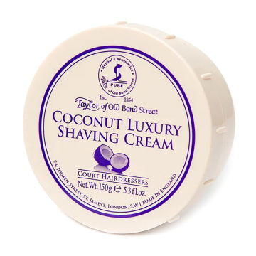 Taylor Of Old Bond Street Coconut Luxury Shaving Cream Bowl 150g
