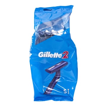Gillette 2 Twin Blade Disposable Razors 5 Pack
