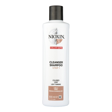 Nioxin System 3 Cleanser Shampoo 300ml for Colored Hair with Light Thinning