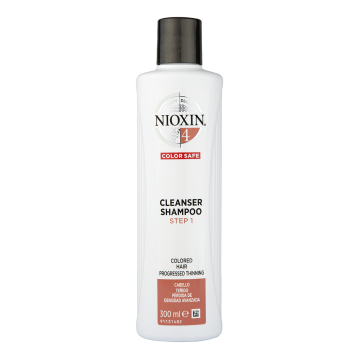 Nioxin System 4 Cleanser Shampoo 300ml for Colored Hair with Progressed Thinning