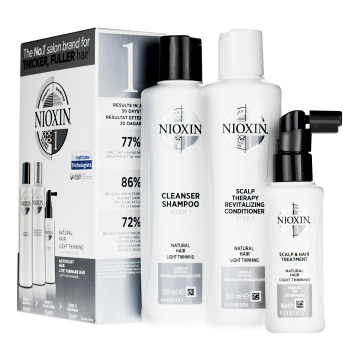 Nioxin 3 Part System Kit  No 1 For Natural Hair Light Thinning
