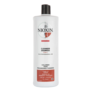 Nioxin System 4 Cleanser Shampoo 1000ml for Coloured Hair with Progressed Thinning
