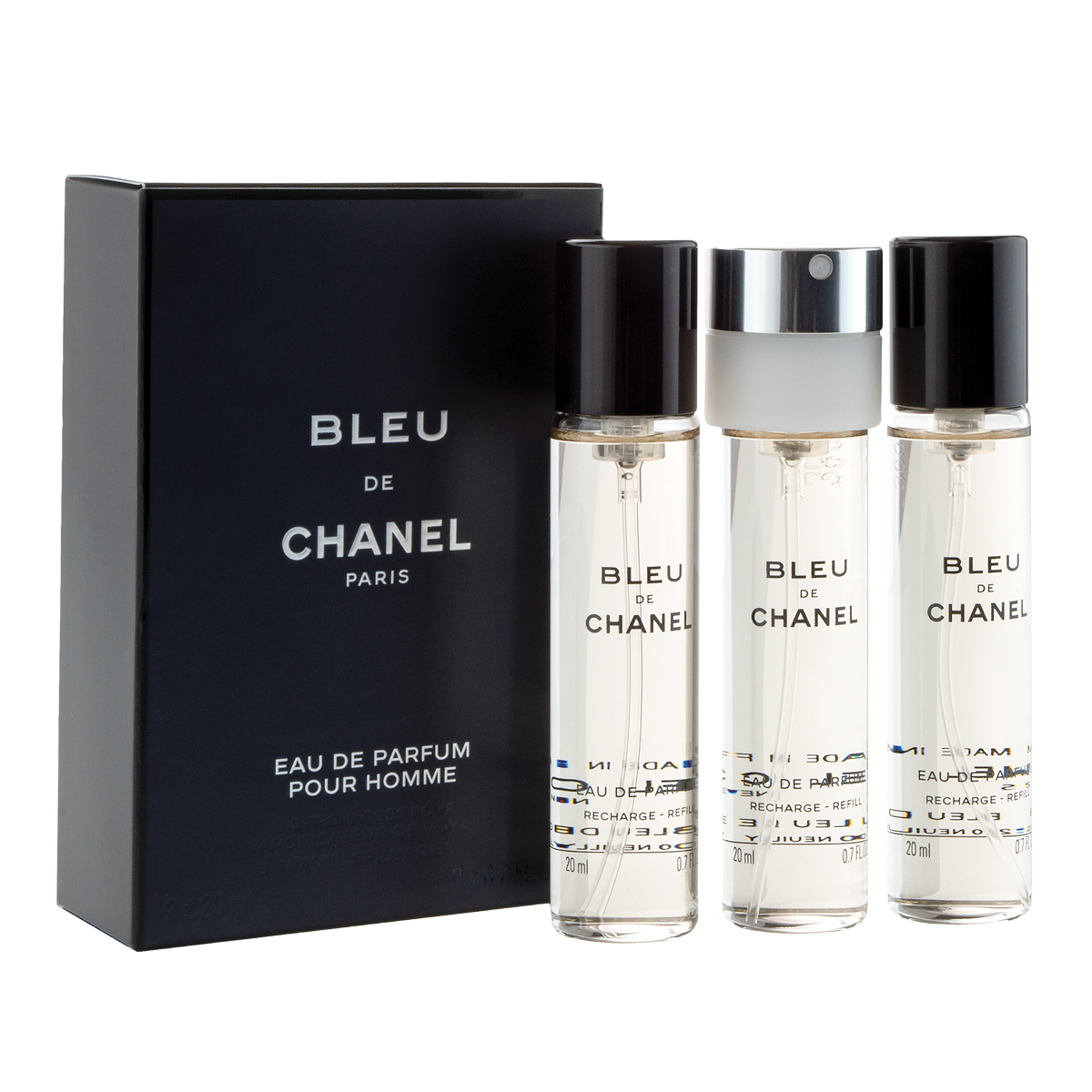 Chanel Bleu de Chanel Eau de Parfum Twist & Spray Refills 3 x 20ml