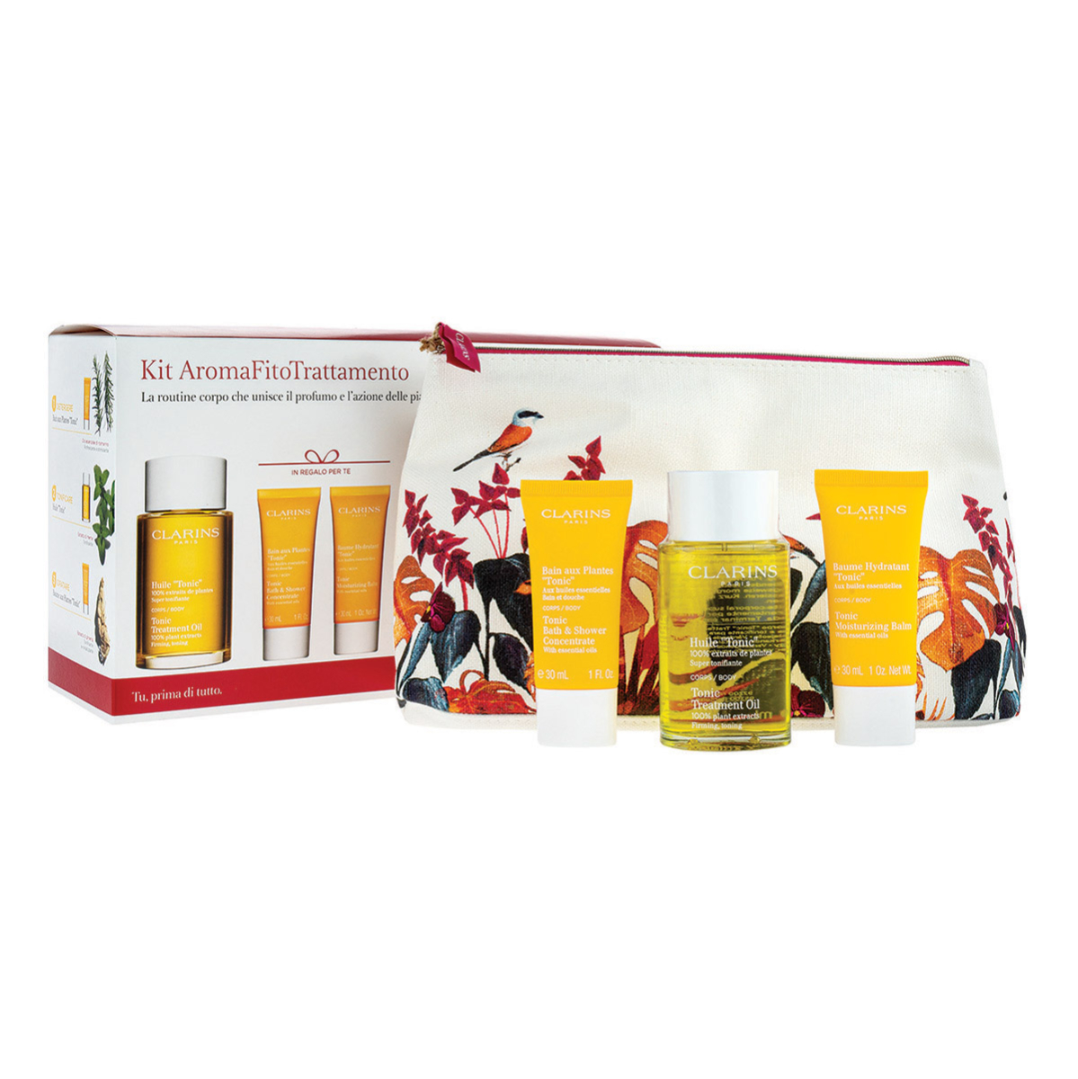 Clarins Aromafit Huile Tonic 4 Piece Skincare Gift Set BeautyBuys Ireland