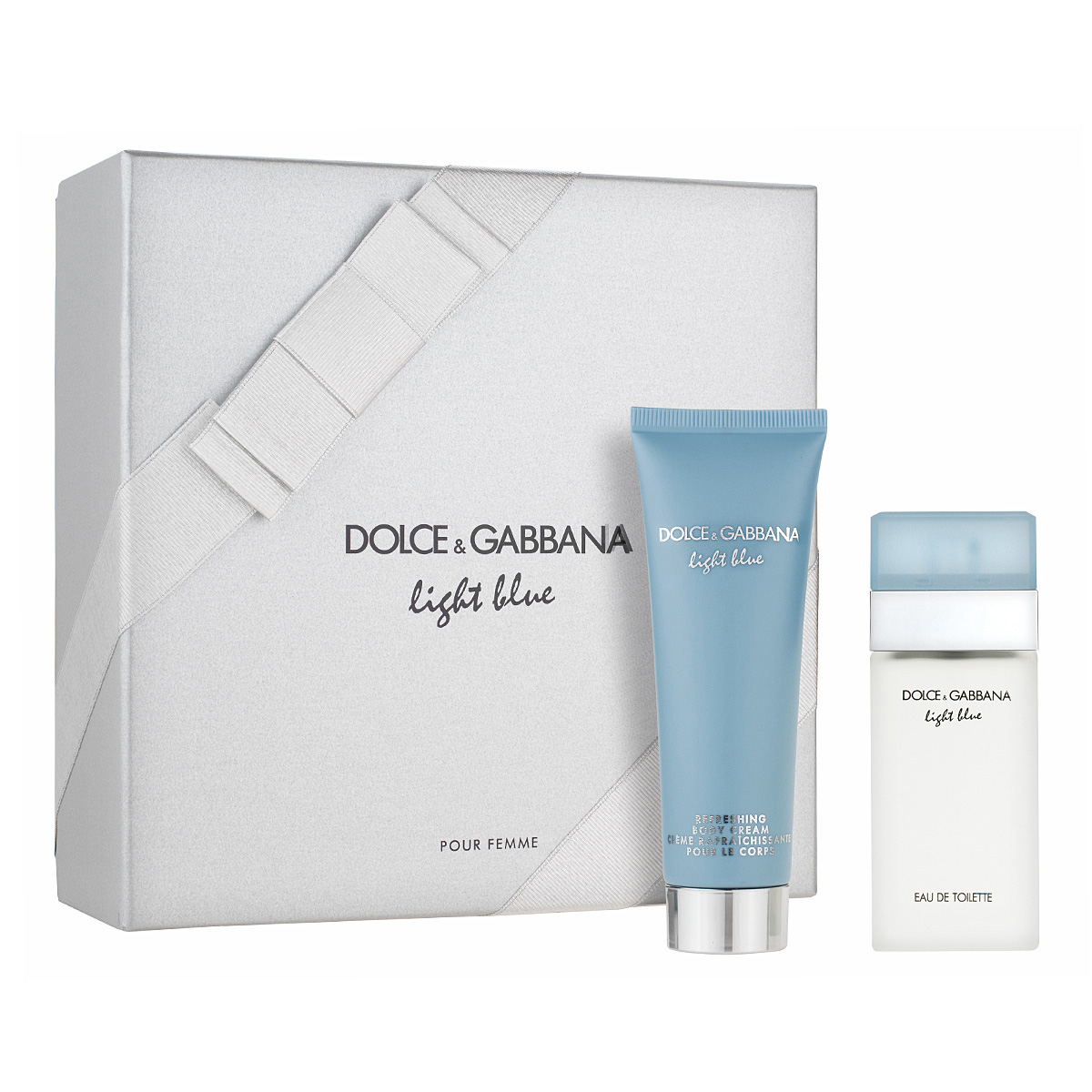 d&g light blue 25ml gift set