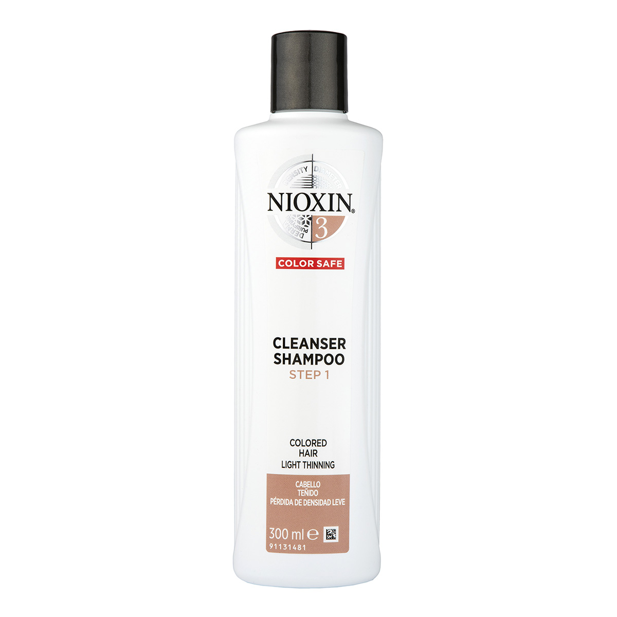 Nioxin System 3 Cleanser Shampoo 300ml for Colored Hair with Light