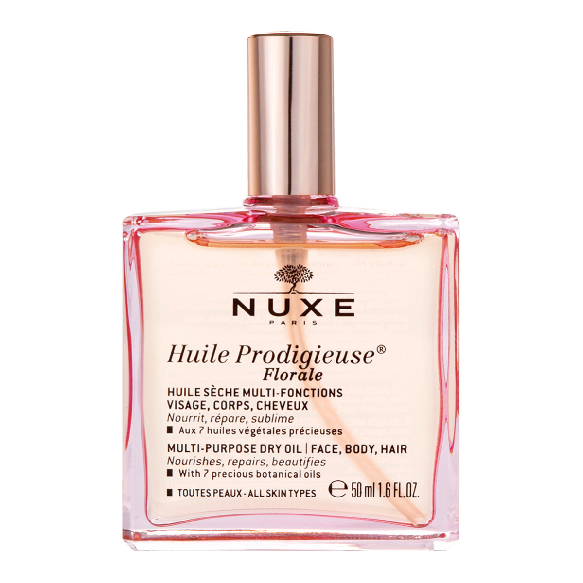 Nuxe Huile Prodigieuse Florale Multi Purpose Dry Oil For Face, Body & Hair For All Skin Types