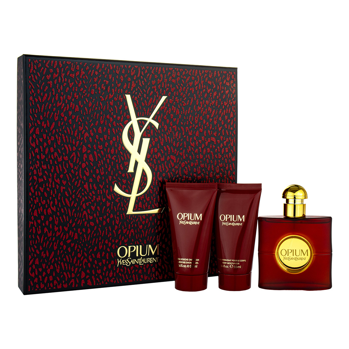 Yves St Laurent Opium Eau de Toilette 50ml 3 Piece Gift Set BeautyBuys Ireland