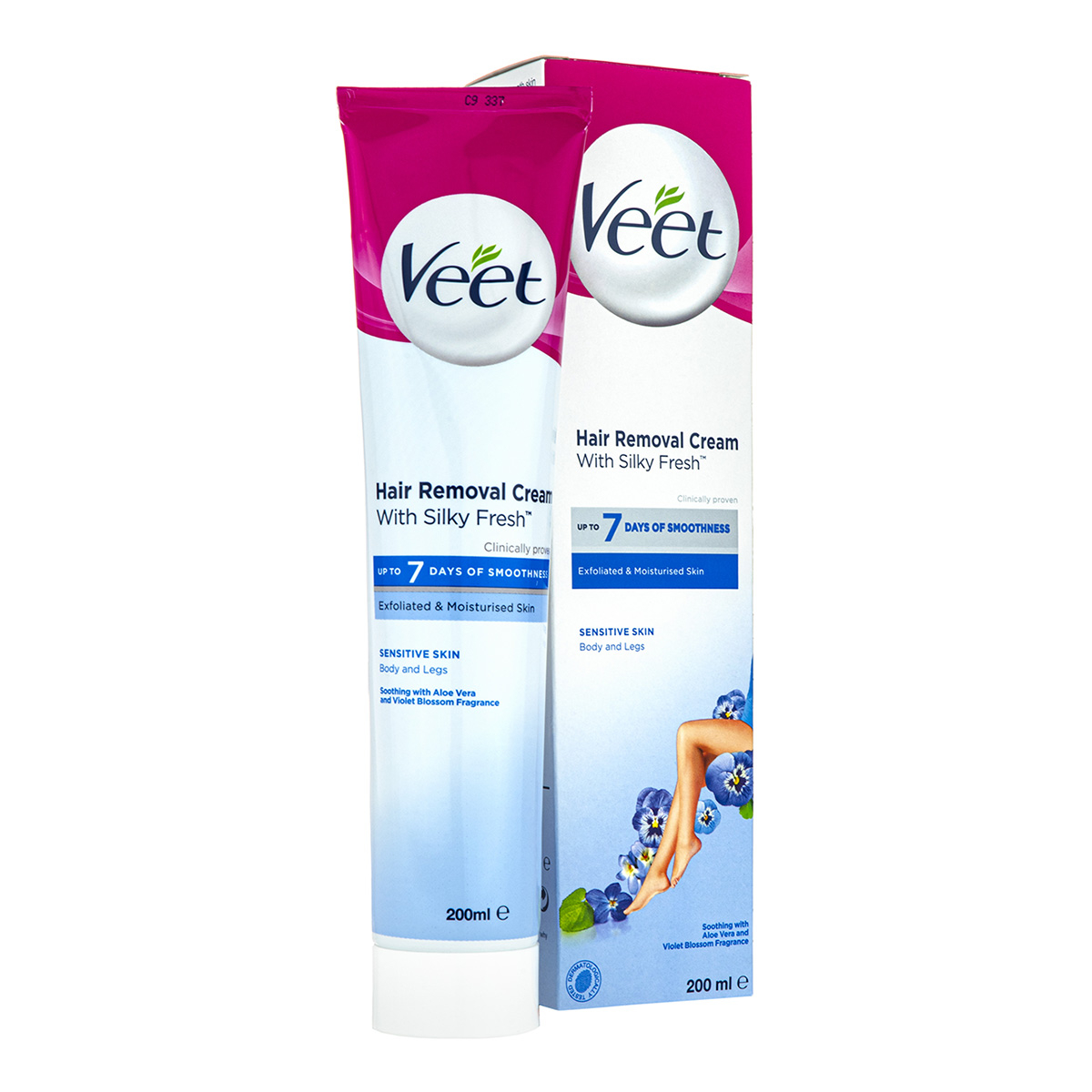 Veet Hair Removal Cream 200ml Aloe Vera & Vitamin E Sensitive Skin |  Beautybuys Ireland