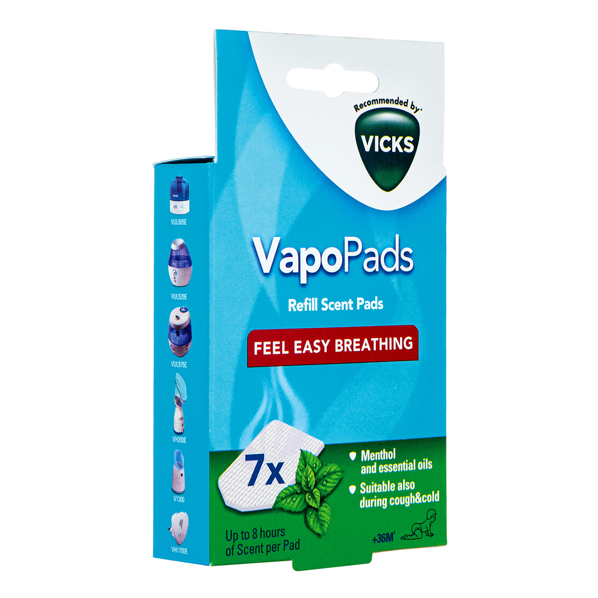 Buy for €7.95 Vicks VapoPads Menthol Scented Pads with essential oils