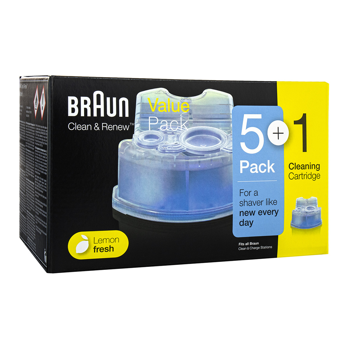 Braun Clean and Renew Refill Cartridges Pack of 6