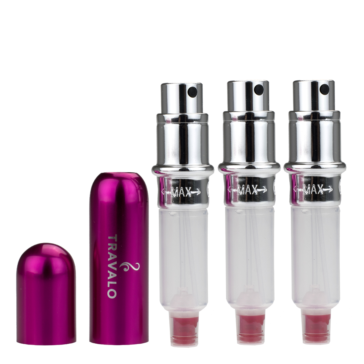 Atomizer Travalo Set Wholesale TRAVALO Milano Red Refillable