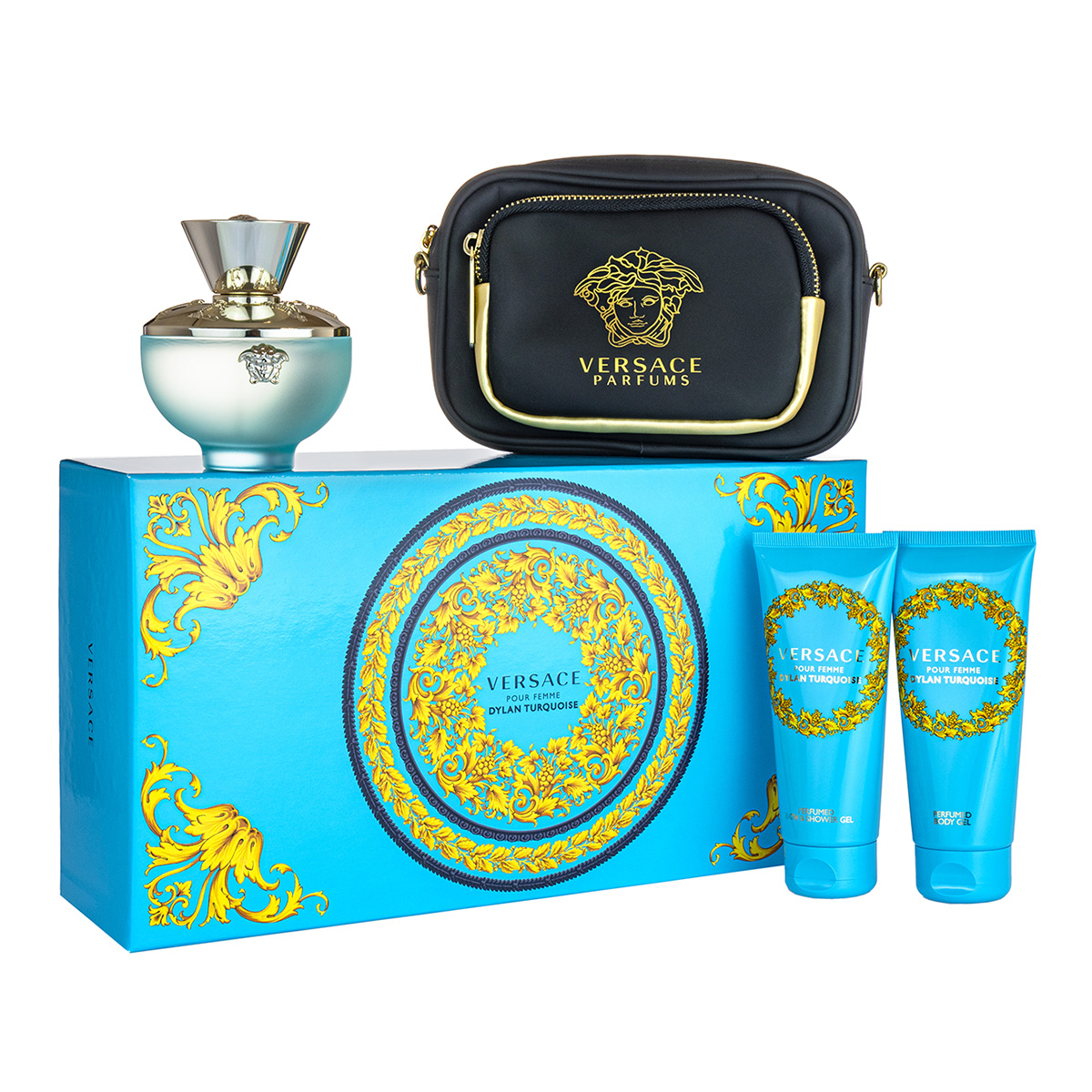 Versace Dylan Turquoise Eau de Toilette 100ml 4 Piece Gift Set