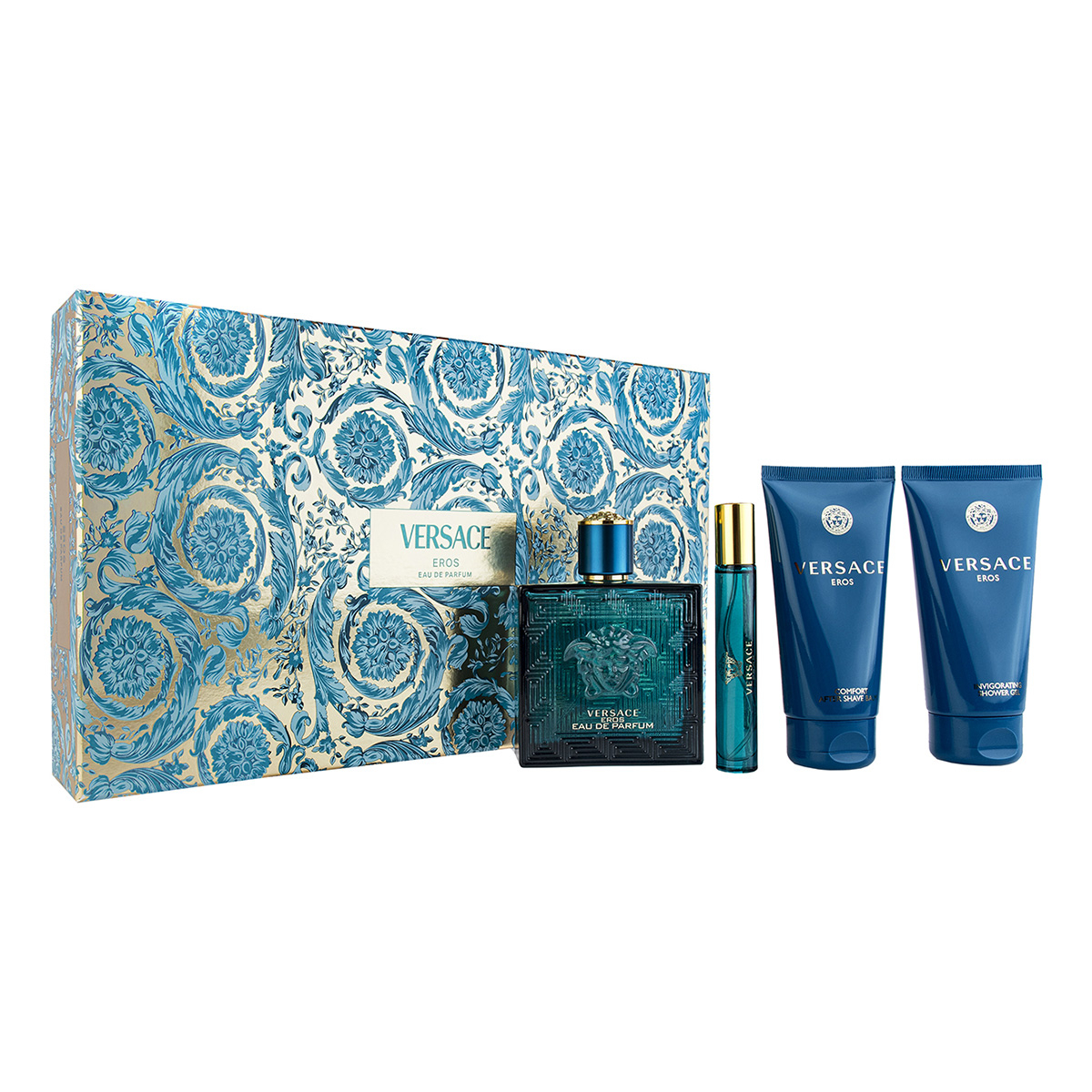 Versace Eros Pour Homme Eau de Parfum 100ml 4 Piece Gift Set