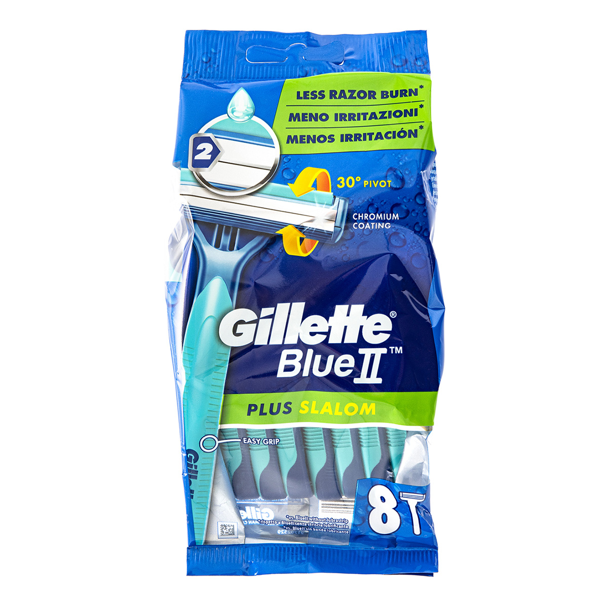 Gillette Blue II  Plus Slalom Razors 8 Pack
