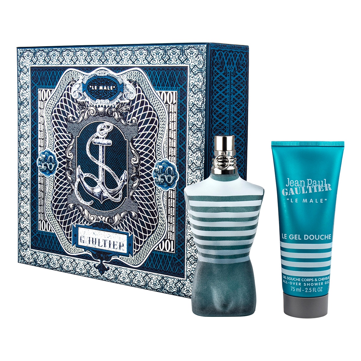 Jean Paul Gaultier Le Male Eau de Toilette 75ml 2 Piece Gift Set